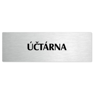 Účtárna, 240x79mm, stříbrná popiska 