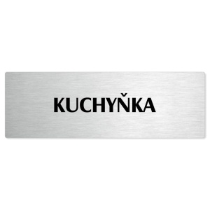 Kuchyňka, 240x79mm, stříbrná popiska 