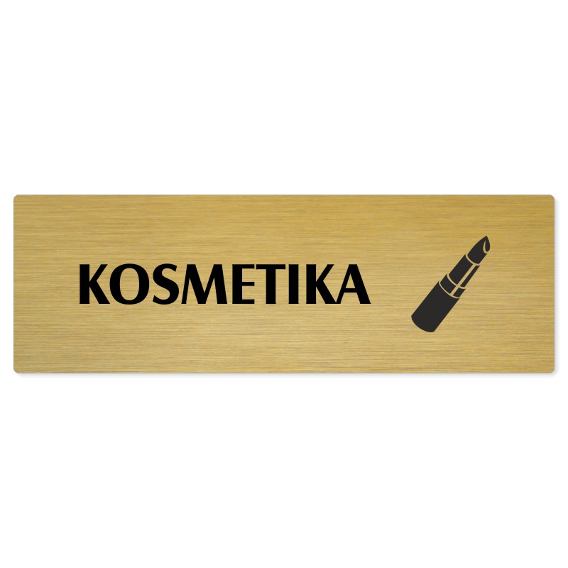 Kosmetika, 240x79mm, zlatá popiska
