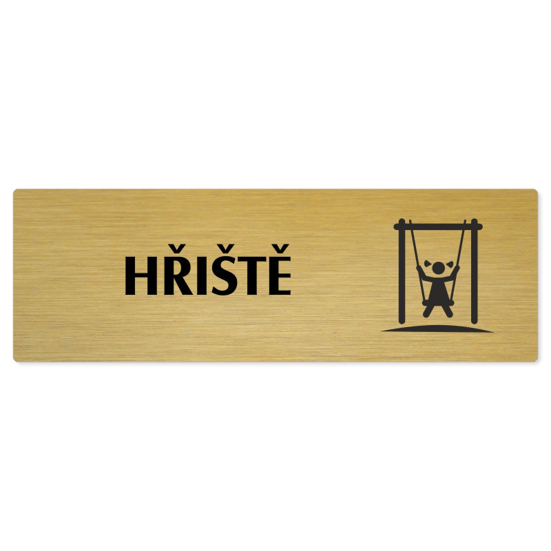 Hřiště, 240x79mm, zlatá popiska 
