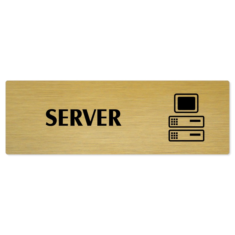 Server, 200x66mm, zlatá popiska 