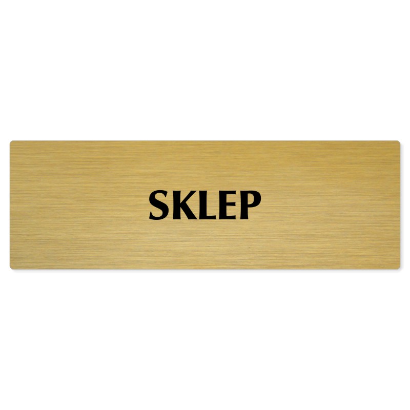Sklep, 200x66mm, zlatá popiska 