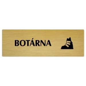 Botárna, 200x66mm, zlatá popiska 