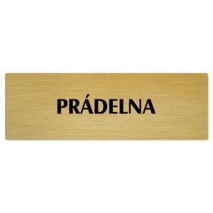 Prádelna, 240x79mm, zlatá popiska