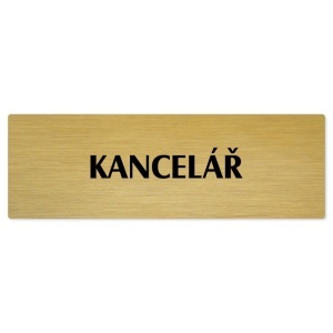 Kancelář, 240x79mm, zlatá popiska 