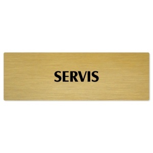 Servis, 200x66mm, zlatá popiska 