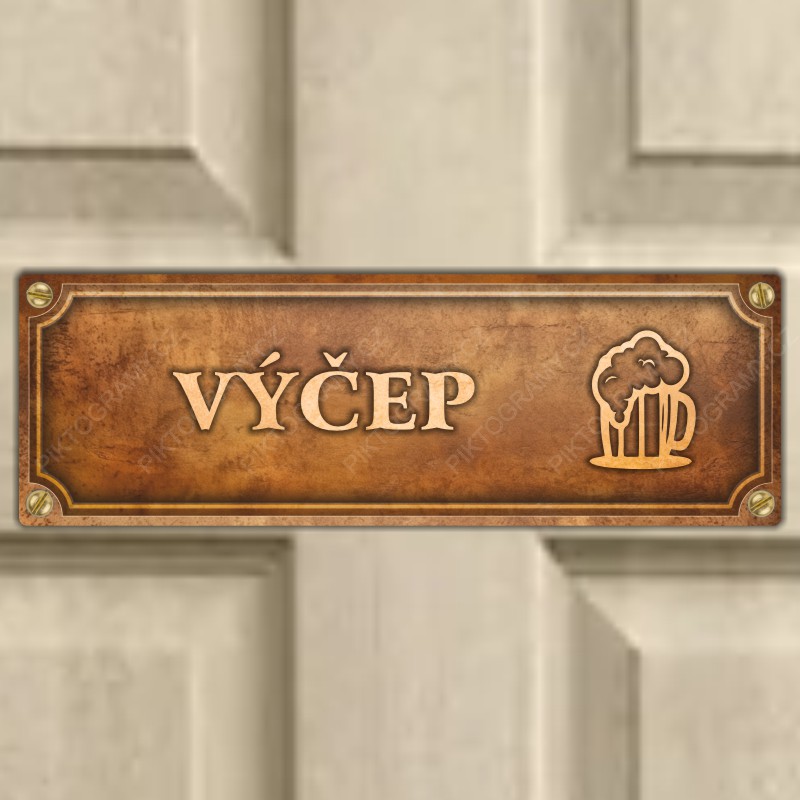 Cedulka “Výčep“