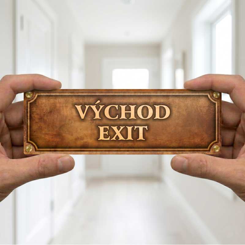 Cedulka “Východ“