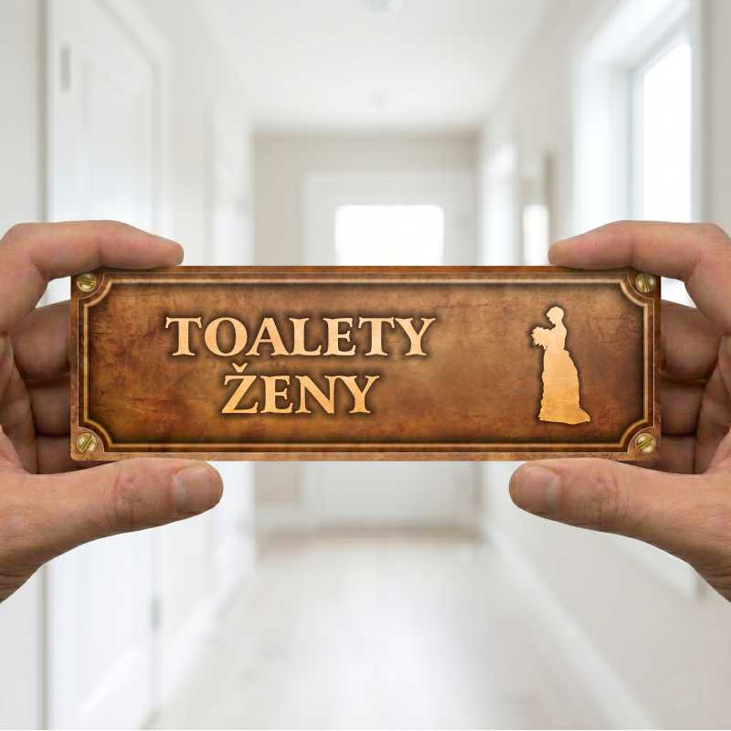 Cedulka “Toalety ženy“
