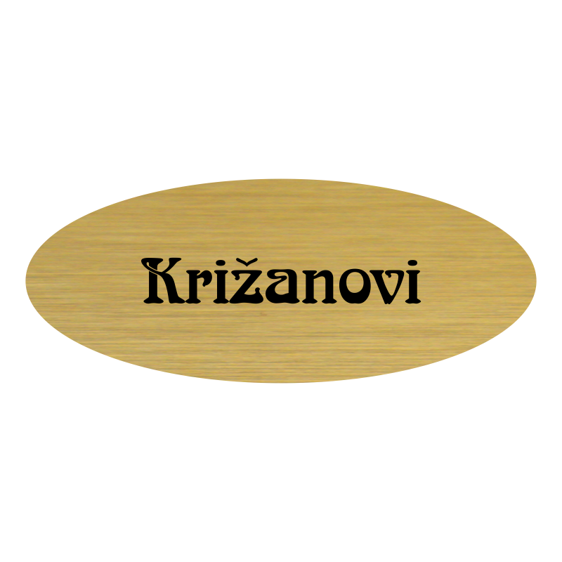 Jmenovka na dveře, typ 10