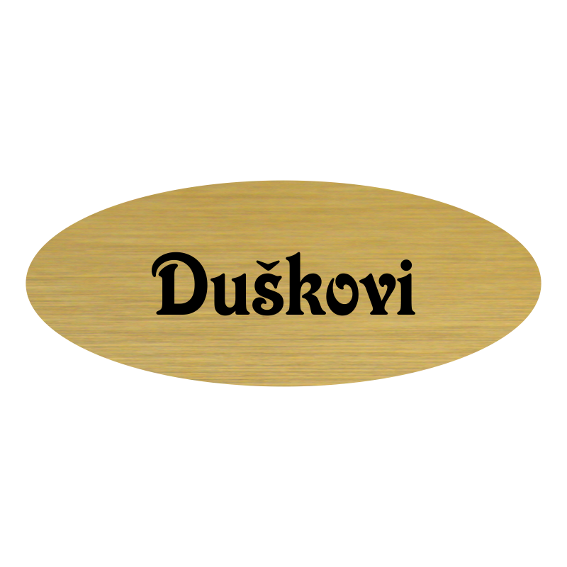 Jmenovka na dveře, typ 10