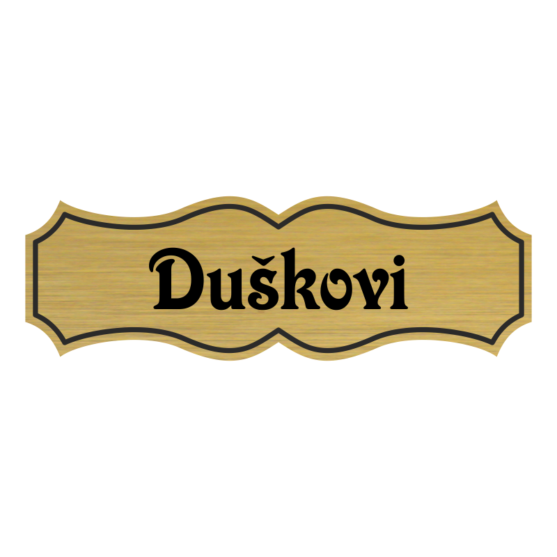 Jmenovka na dveře, typ 4