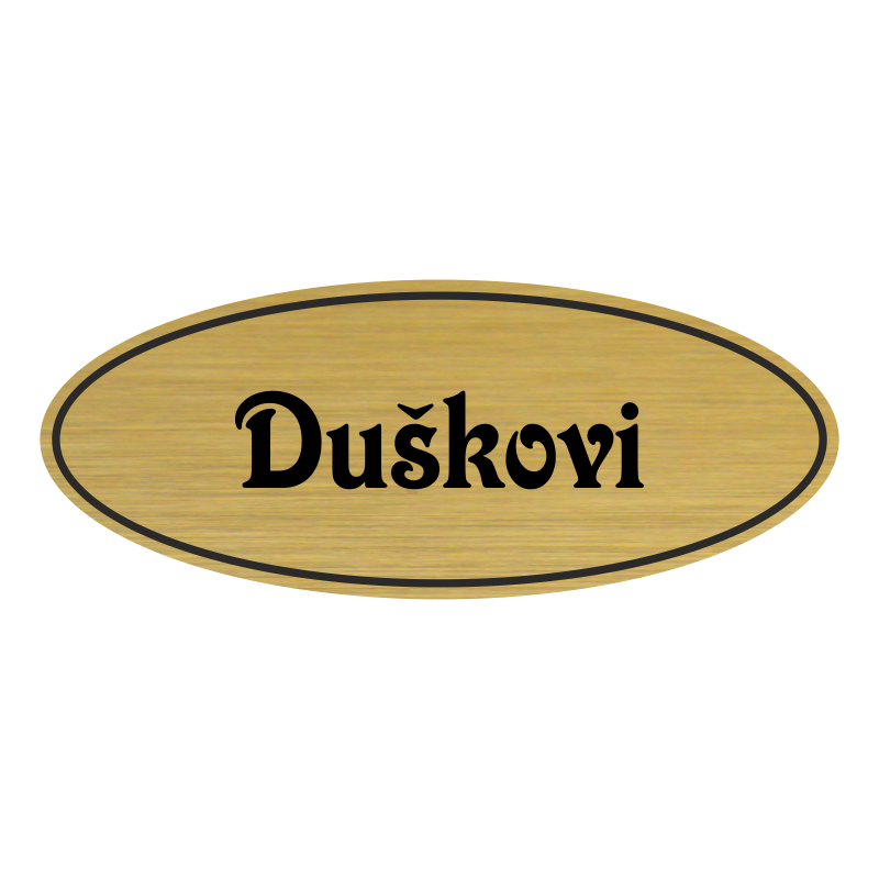 Jmenovka na dveře, typ 9