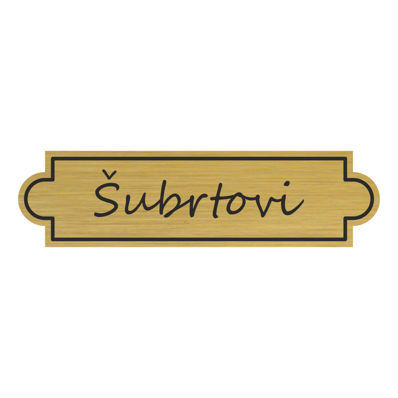 Jmenovka na dveře, typ 6