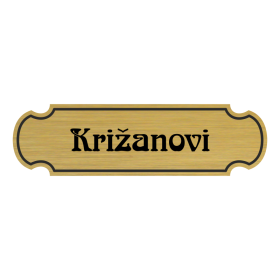 Jmenovka na dveře, typ 3