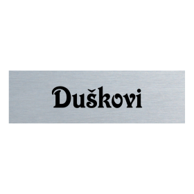 Jmenovka na dveře, typ 1