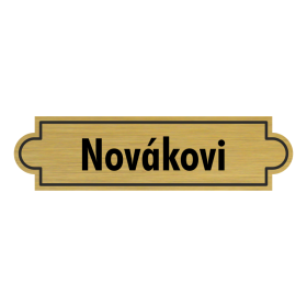 Jmenovka na dveře, typ 6