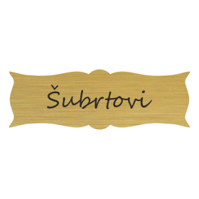 Jmenovka na dveře, typ 7
