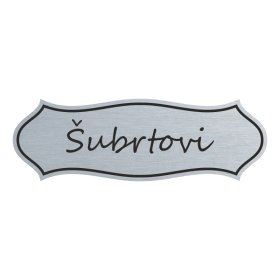 Jmenovka na dveře, typ 5