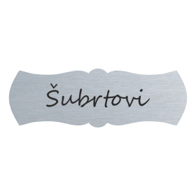 Jmenovka na dveře, typ 8