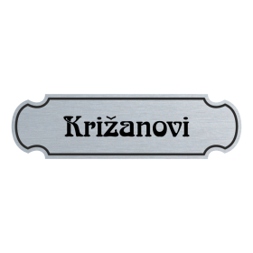 Jmenovka na dveře, typ 3