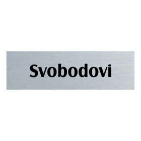 Jmenovka na dveře, typ 1