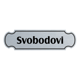 Jmenovka na dveře, typ 3