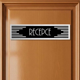 Cedulka na dveře - Recepce