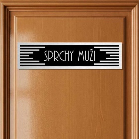Cedulka na dveře - Sprchy muži
