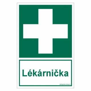 Lékárnička - samolepka, rozměr A4 nebo A5