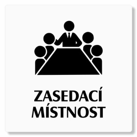 Zasedací místnost, 80x80mm, bílý, Nevada